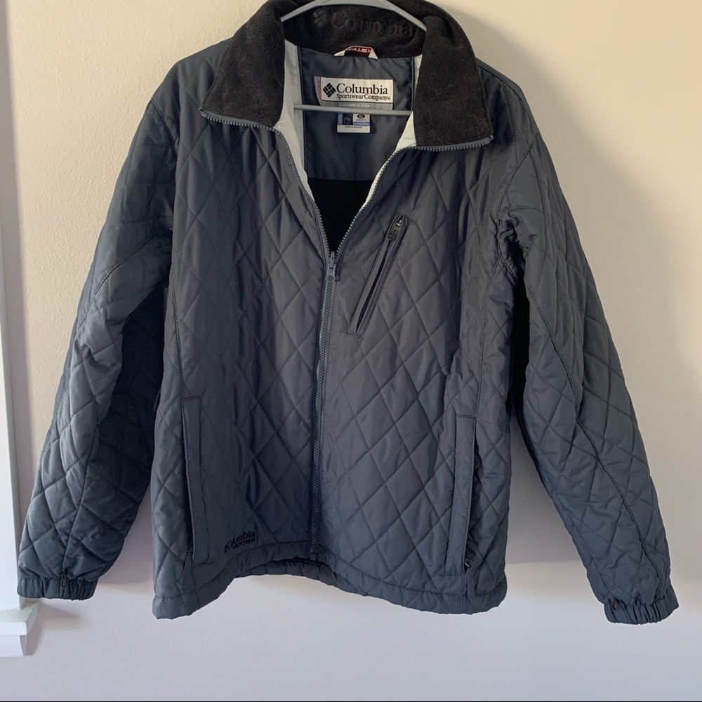 Columbia Grey Interchangeable Zip Up Coat